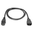 Digitus | Power Cord extension cable  C13 - C14, | AK-440201-018-S | Black AK-440201-018-S