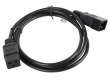 Lanberg Power cord extension cord IEC 320 C19 - C20 VDE 1.8M VDE black