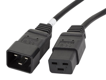 Lanberg Power cord extension cord IEC 320 C19 - C20 VDE 1.8M VDE black