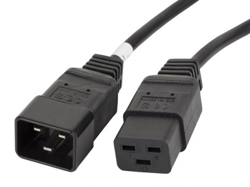 Lanberg Power cord extension cord IEC 320 C19 - C20 VDE 1.8M VDE black