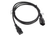 Lanberg Power cord extension cord IEC 320 C13 - C14 VDE 1.8M black