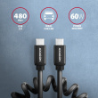 AXAGON AXAGON BUCM-CM10TB cabl e USB-C USB-C, 0.6m