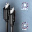 AXAGON AXAGON BUCM-CM10TB cabl e USB-C USB-C, 0.6m