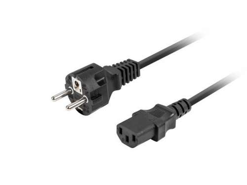 Lanberg Power cable laptop CEE 7/7 -> C320 C13 1.8m straight, black