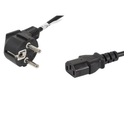 Lanberg | CEE 7/7 to IEC 320 C13 Power Cord | CA-C13C-10CC-0018-BK CA-C13C-10CC-0018-BK