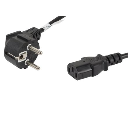 Lanberg | CEE 7/7 to IEC 320 C13 Power Cord | CA-C13C-10CC-0018-BK CA-C13C-10CC-0018-BK