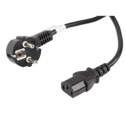 Lanberg | CEE 7/7 to IEC 320 C13 Power Cord | CA-C13C-11CC-0100-BK CA-C13C-11CC-0100-BK