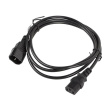 Lanberg | IEC 320 C13 to C14 Cable | CA-C13E-10CC-0018-BK CA-C13E-10CC-0018-BK