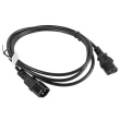 Lanberg | IEC 320 C13 to C14 Cable | CA-C13E-10CC-0018-BK CA-C13E-10CC-0018-BK