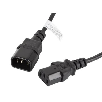 Lanberg | IEC 320 C13 to C14 Cable | CA-C13E-10CC-0018-BK CA-C13E-10CC-0018-BK