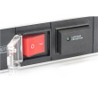 Digitus | 1U Aluminum PDU, rackmountable, 7x safety outlet 16A Plug, 250VAC 50/60Hz, switch, surge protection | DN-95407 DN-95407