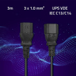 Qoltec Power cable for UPS | C13/C14 | 3m