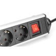 Digitus | Office Power Strip | DA-70624 | Silver/Black DA-70624