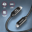 AXAGON BUCM4X-CM10AB cable USB -C USB-C USB4.0 240W