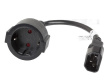 Lanberg CA-C14E-10CC-0018-BK power cable Black  C14 coupler