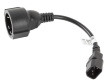 Lanberg CA-C14E-10CC-0018-BK power cable Black  C14 coupler