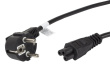 Lanberg Laptop power cable (MIKI) IEC 7/7 - IEC 320 C5 1.8M VDE black