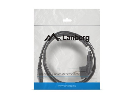 Lanberg Laptop power cable (MIKI) IEC 7/7 - IEC 320 C5 1.8M VDE black