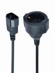 Gembird PC-SFC14M-01 power adapter IEC320 C14 -> SCHUKO (F) on a 15 cm cable