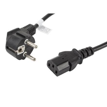 Lanberg | CEE 7/7 to IEC 320 C13 Power Cord | CA-C13C-11CC-0018-BK CA-C13C-11CC-0018-BK
