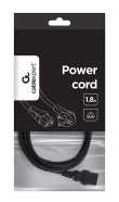 Gembird PC-186-VDE power cable Black 1.8 m