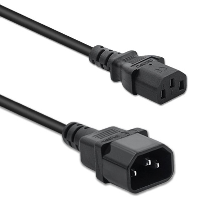 Qoltec Power extension cable for UPS IEC C13 C14 1.5