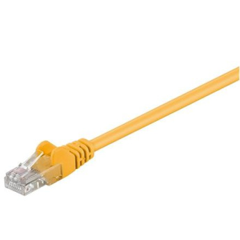 Goobay | CAT 5e patch cable, U/UTP | 95556 | Yellow RJ45 male (8P8C) | RJ45 male (8P8C) 95556