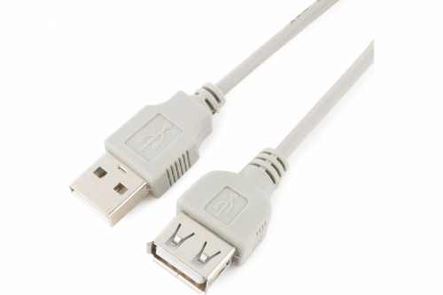 GEMBIRD CC-USB2-AMAF-75CM - USB extension cable - USB (F) to USB (M) - USB 2.0 - 75 cm - molded - beige 