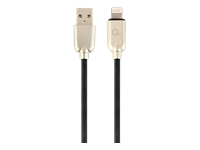 GEMBIRD CC-USB2R-AMLM-2M Gembird Premium rubber 8-pin charging and data cable, 2m, black