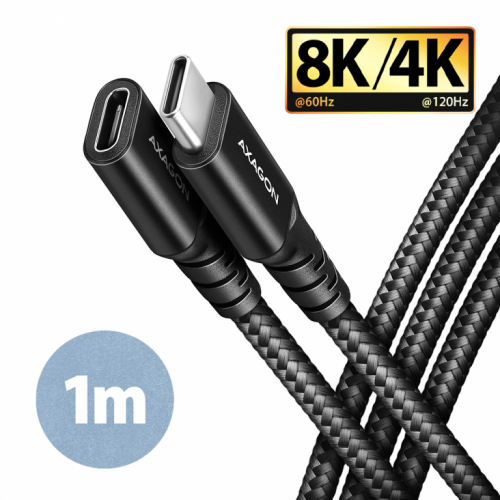 AXAGON BUCM32-CF10AB extension cable Gen2 USB-C USB-C 100W 5A 1M