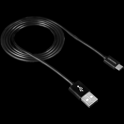 CANYON UM-1, Micro USB cable, 1M, Black, 15*8.2*1000mm, 0.018kg