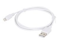 Gembird USB to 8-pin sync and charging cable, white, 1m, 2.1A Lightning