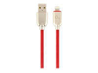 GEMBIRD CC-USB2R-AMLM-2M-R Gembird Premium rubber 8-pin charging and data cable, 2m, red
