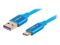 LANBERG CA-USBO-22CU-0005-BL Lanberg cable Premium Quck Charge 3.0 ,USB-C(M)->A(M) 0,5m Blue