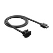 Fractal Design Model E - USB cable - USB-C header (M) to USB-C (F) 90° angled, panel mountable - 1 m - black - for Fractal Design Meshify 2 Lite 