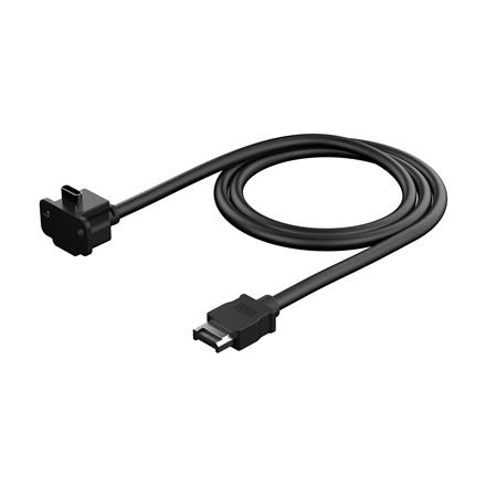 Fractal Design Model E - USB cable - USB-C header (M) to USB-C (F) 90° angled, panel mountable - 1 m - black - for Fractal Design Meshify 2 Lite 