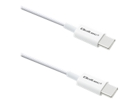 QOLTEC 52360 USB 2.0 type C Cable USB 2.0 type C 60W QC 3.0 PD 1.5m White
