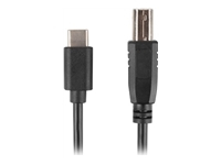 LANBERG Cable USB-C M ->USB-B M 2.0 3m ferrite