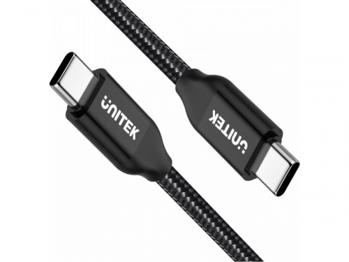 Unitek - USB cable - 24 pin USB-C (M) to 24 pin USB-C (M) - 20 V - 5 A - 2 m - Power Delivery support - black 