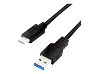 LOGILINK CU0167 LOGILINK - USB 3.2 Gen1x1 cable, USB-A male to USB-C male, black, 0.5m