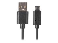 LANBERG CA-USBM-20CU-0018-BK Lanberg cable Quick Charge 3.0, USB Micro-B(M)->A(M) 1.8M Black