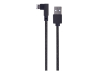 GEMBIRD CC-USB2-AMLML-0.2M Angled 8-pin USB charging-data cable 0.2 m black