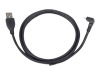 GEMBIRD CCP-MUSB2-AMBM90-6 Gembird micro USB cable 2.0 AM-MBM5P 1.8M angled 90 black