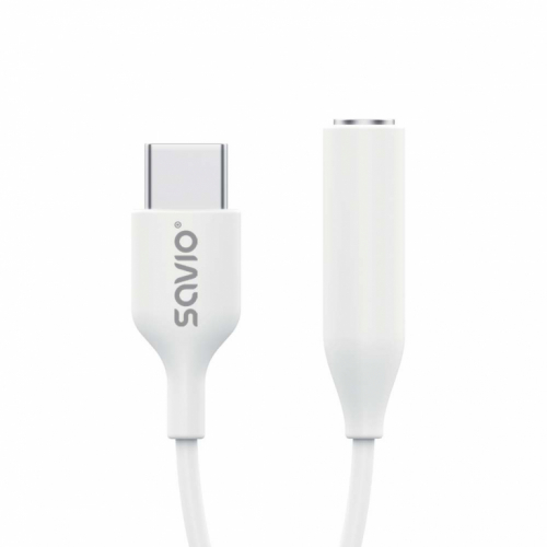 Savio Adapter AK-52 USB-C - Mini Jack 3,5 mm, Samsung