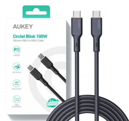 AUKEY AUKEY CB-SCC102 Silicon Cable USB C - USB C 1.8