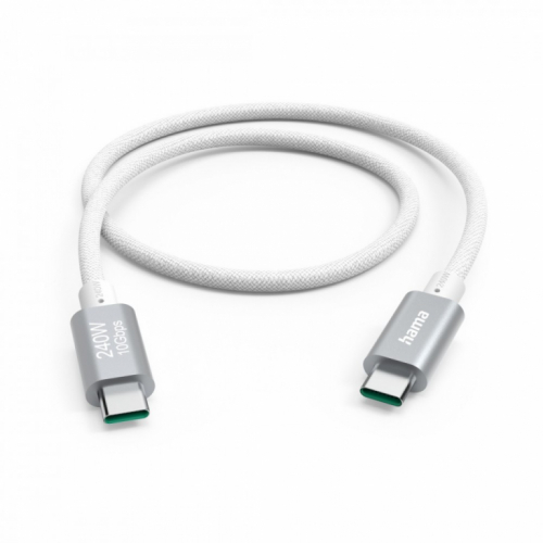 Hama 240W USB cable USB C-C 1,5m white