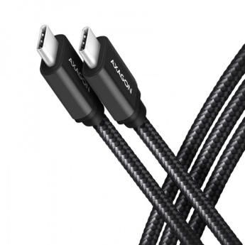 Axagon Data and charging USB-C to USB-C cable - 1 m. 3A/20V QC4+. PD3.0 60W 