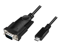 LOGILINK AU0051A USB2.0 Type-C cable USB-C/M to DB9/M serial 1.2m Win11