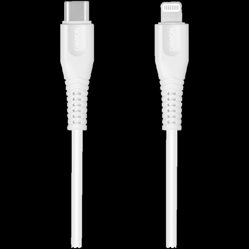 CANYON cable MFI-4 Type-C to Lightning 1.2m White