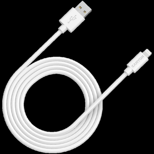 CANYON cable MFI-12 USB-A to Lightning 2m White